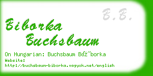 biborka buchsbaum business card